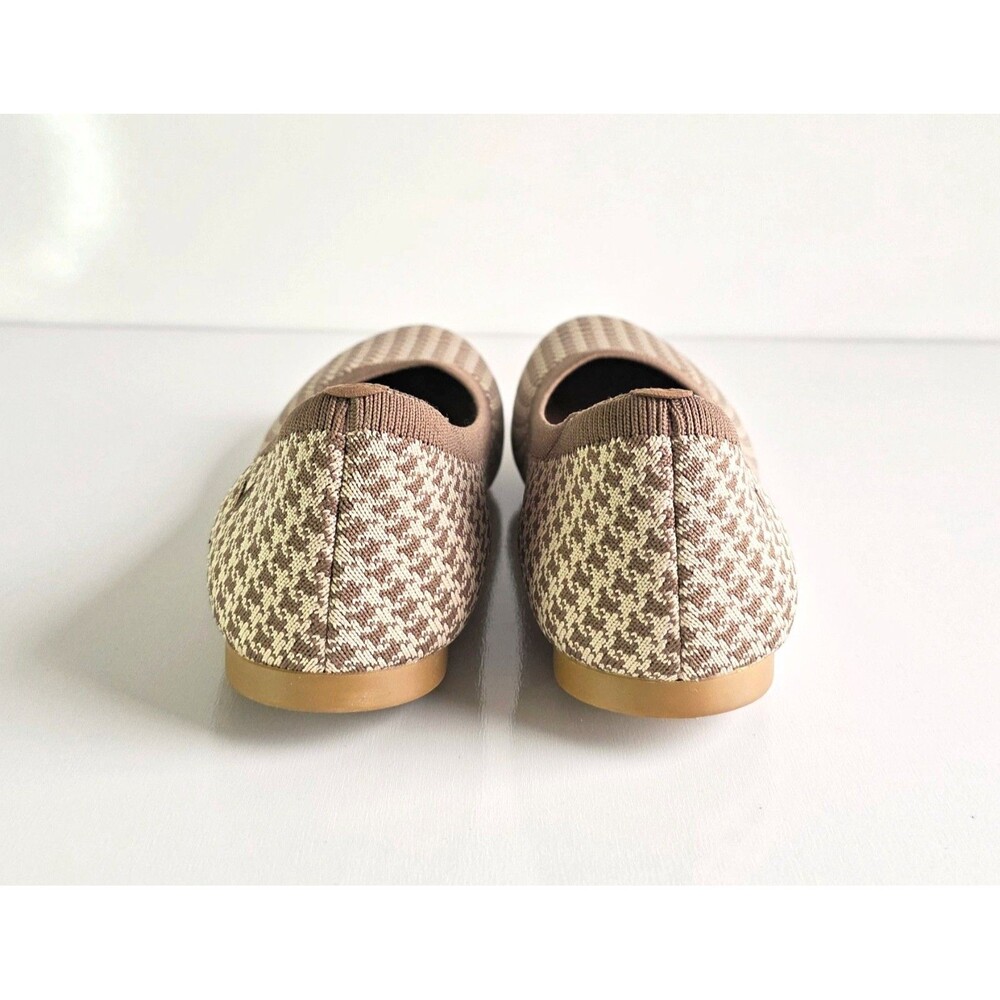 VIVAIA Claire Round Toe Flats Espresso Houndstooth Sz 43 11 Knit Comfort Brown - Picture 10 of 12